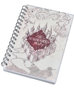Warner Bros Marauders Map Spiral Notebook