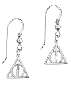 Warner Bros Deathly Hallows Sterling Silver Earrings Jewellery