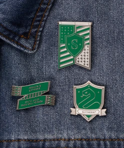 Warner Bros Slytherin House Crest Enamel Pin