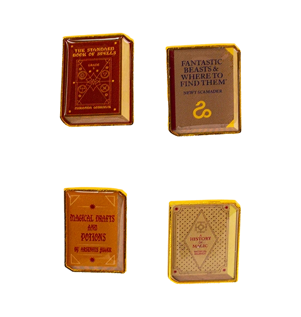 Warner Bros Best Sellers Diagon Alley Book Pins 4 Warner Bros Best Sellers Diagon Alley Book Pins
