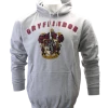 Warner Bros Grey Gryffindor Crest Hooded Jumper