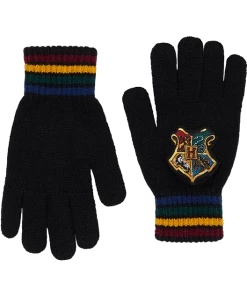 Warner Bros Best Sellers Hogwarts School Crest Knitted Gloves