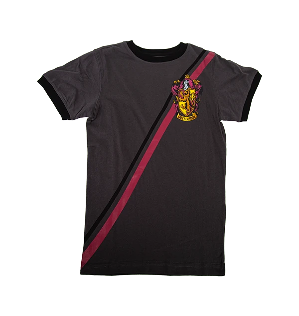 Warner Bros Best Sellers Youth Gryffindor Diagonal Striped T-Shirt 3 Warner Bros Best Sellers Youth Gryffindor Diagonal Striped T-Shirt