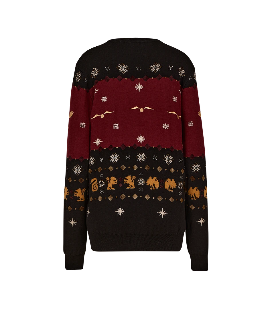 Warner Bros Hogwarts Knitted Christmas Jumper 4 Warner Bros Hogwarts Knitted Christmas Jumper