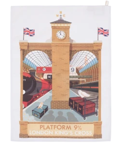 Warner Bros MinaLima Platform 9 3/4 Print Tea-Towel Platform 9¾
