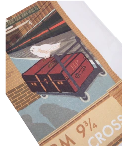 Warner Bros MinaLima Platform 9 3/4 Print Tea-Towel Platform 9¾