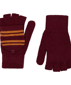 Warner Bros Gryffindor Knitted Mitten Capped Gloves