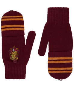 Warner Bros Gryffindor Knitted Mitten Capped Gloves