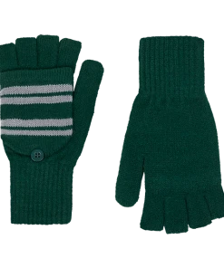 Warner Bros Best Sellers Slytherin Knitted Mitten Capped Gloves