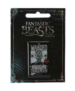 Warner Bros Fantastic Beasts Wanded & Dangerous Pin Badge