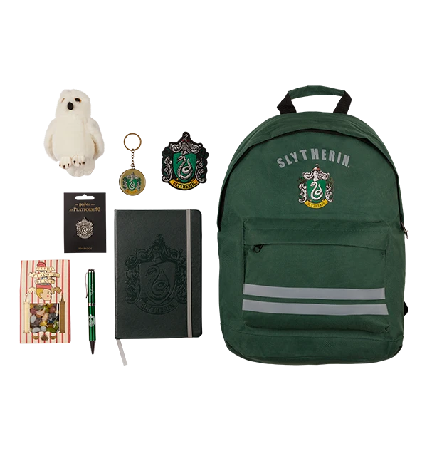 Warner Bros Best Sellers Slytherin Essentials Backpack Set 4 Warner Bros Best Sellers Slytherin Essentials Backpack Set