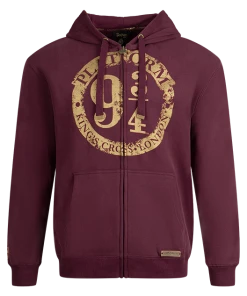 Warner Bros Platform 9 3/4 Zip Hoodie - Burgundy