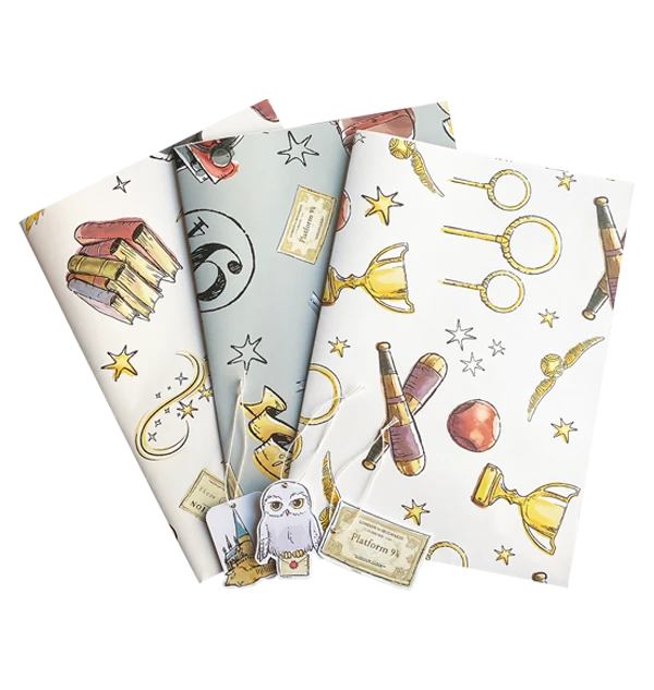 Warner Bros Harry Potter Wrapping Paper Set Best Sellers 3 Warner Bros Harry Potter Wrapping Paper Set Best Sellers